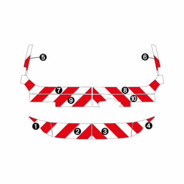 Kit Rouge-Blanc CL. B Standard - FORD Transit Custom 2 Portes (2023) – Image 3